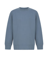 Kids sustainable fashion curved hem sweatshirt