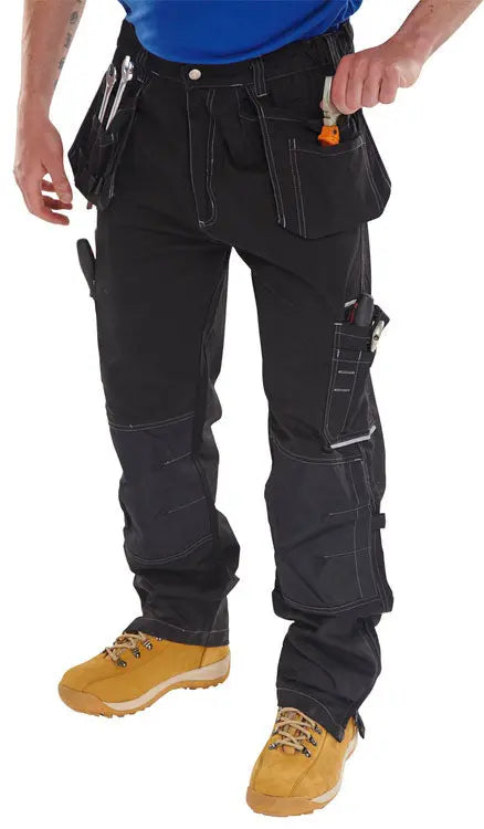 Beeswift Shawbury Multi Purpose Trousers Smpt - Black - Customisable Trousers