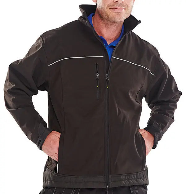 Beeswift Soft Shell Jacket Ssj - Black - Customisable Jacket