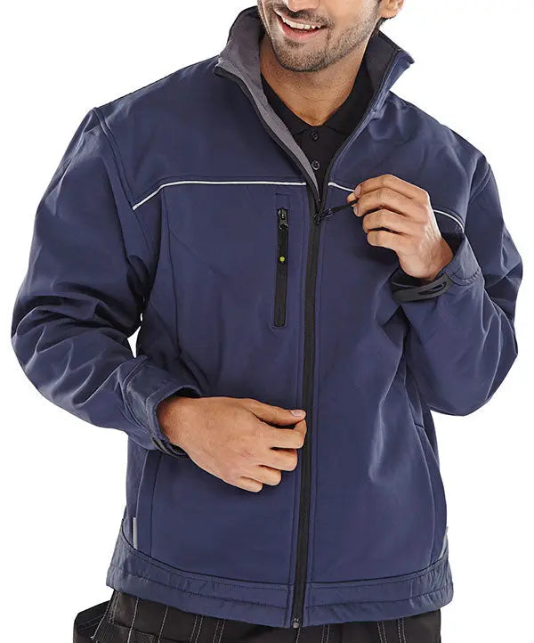 Beeswift Soft Shell Jacket Ssj - Navy Blue - Customisable Jacket