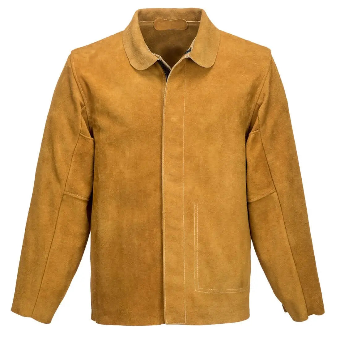 Portwest Fr Leather Welding Jacket SW34 - Tan - Customisable Jacket