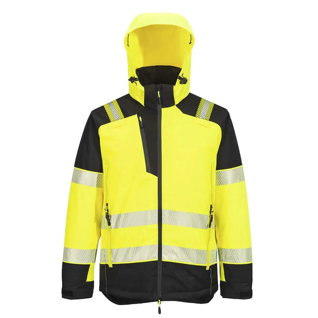 Portwest Pw3 Hi Vis Winter Jacket T160 - Yellow Black - Customisable Jacket