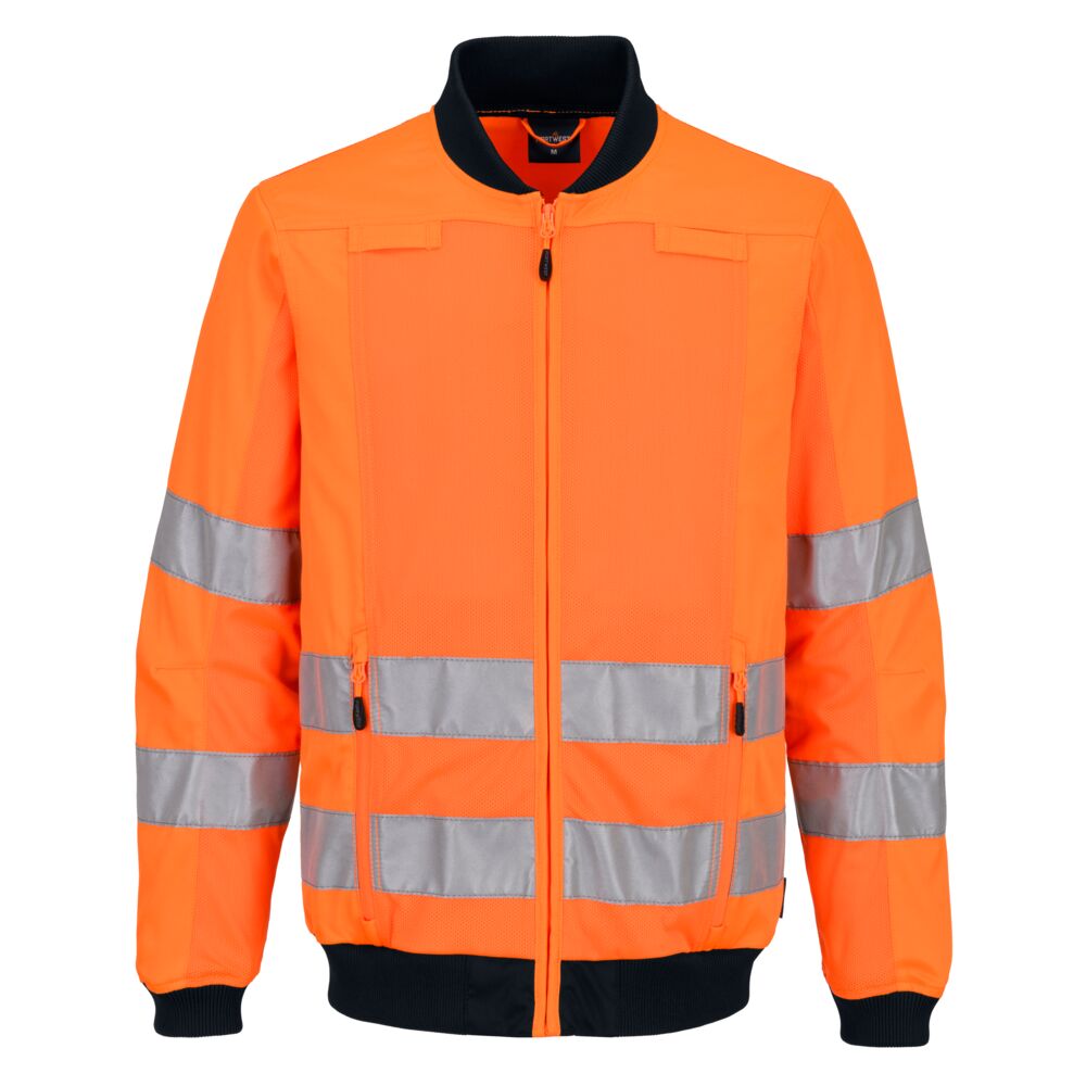 Hi Vis Mesh Panel Work Jacket |  Portwest