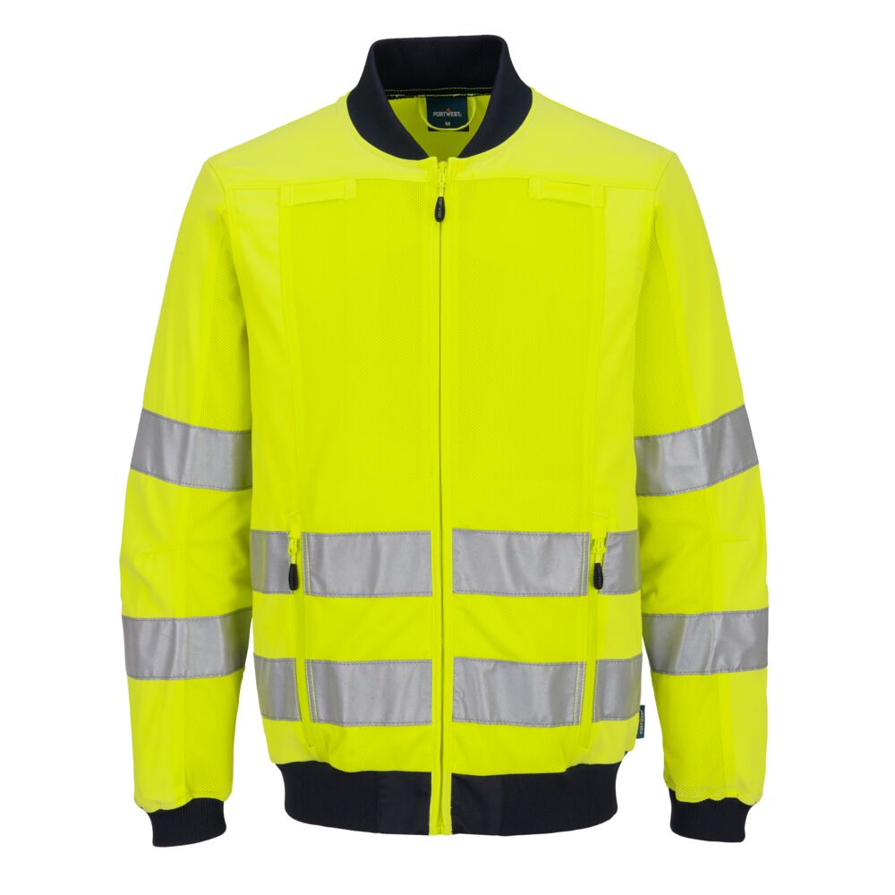 Hi Vis Mesh Panel Work Jacket |  Portwest
