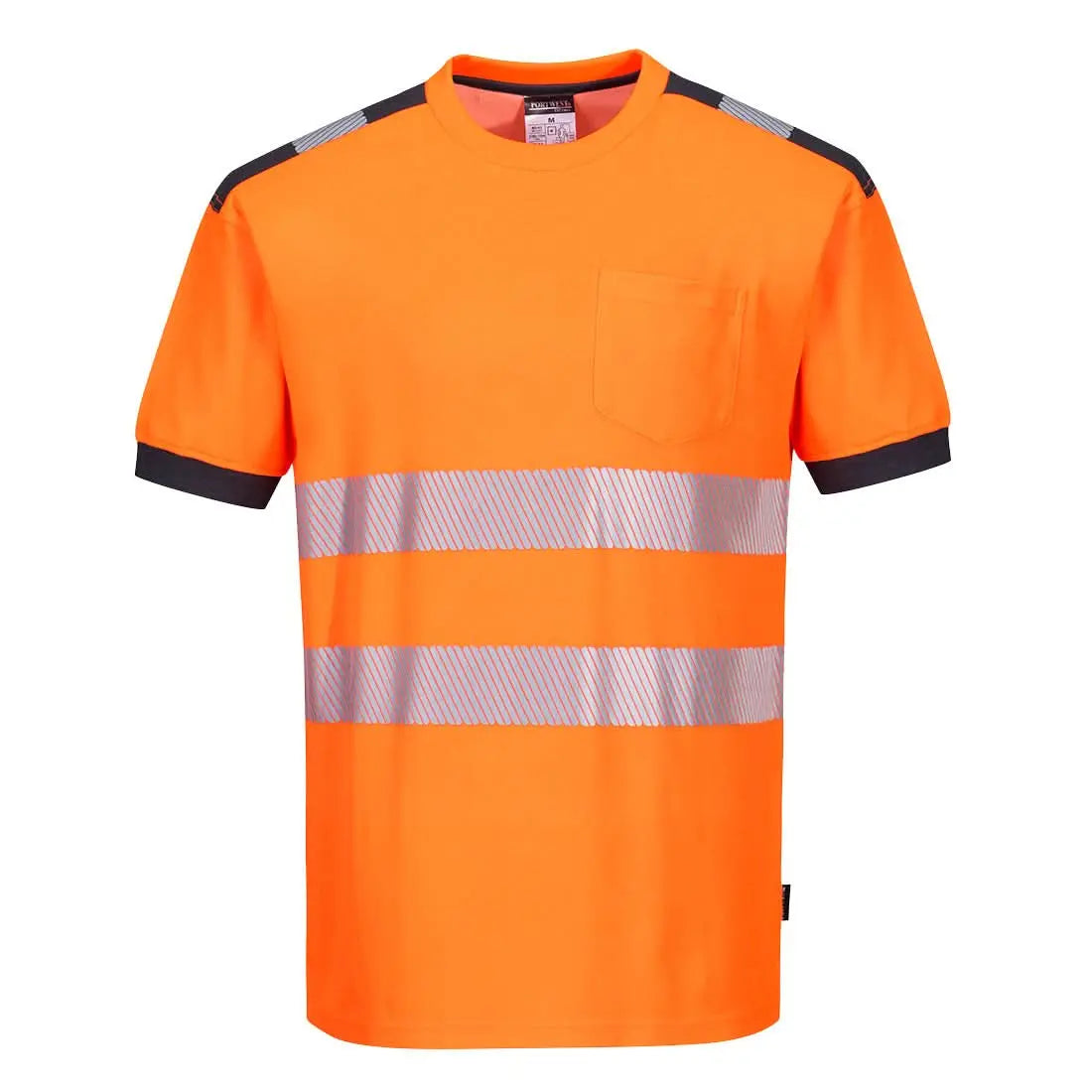 Portwest Pw3 Hi-vis Cotton Comfort T-shirt Ss T181 - - Customisable Hi-Vis T-Shirts