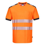 Portwest Pw3 Hi-vis Cotton Comfort T-shirt Ss T181 - - Customisable Hi-Vis T-Shirts