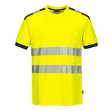 Portwest Pw3 Hi-vis Cotton Comfort T-shirt Ss T181 - - Customisable Hi-Vis T-Shirts