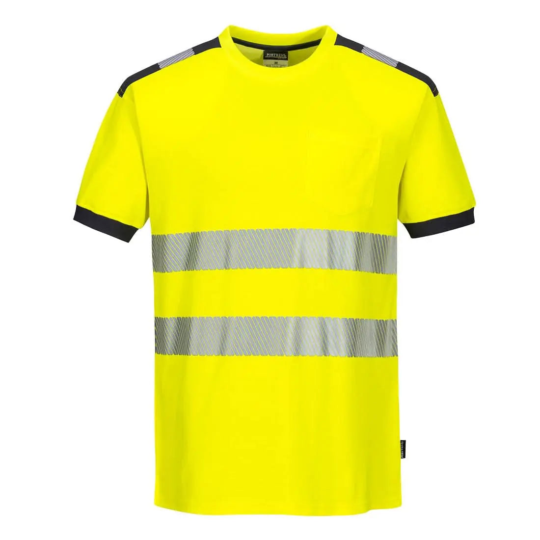 Portwest Pw3 Hi-vis Cotton Comfort T-shirt Ss T181 - - Customisable Hi-Vis T-Shirts