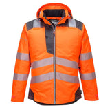 Portwest Pw3 Hi-vis Winter Jacket T400 - Orange Grey - Customisable Jacket