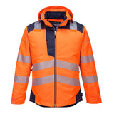 Portwest Pw3 Hi-vis Winter Jacket T400 - Orange Navy - Customisable Jacket