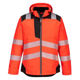 Portwest Pw3 Hi-vis Winter Jacket T400 - Red Black - Customisable Jacket