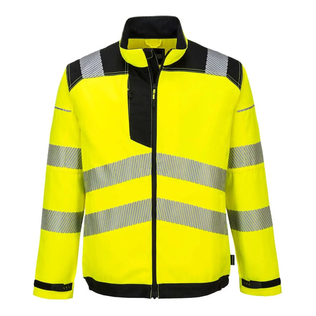 Portwest Pw3 Hi Vis Work Jacket T500 - Yellow Black - Customisable Jacket