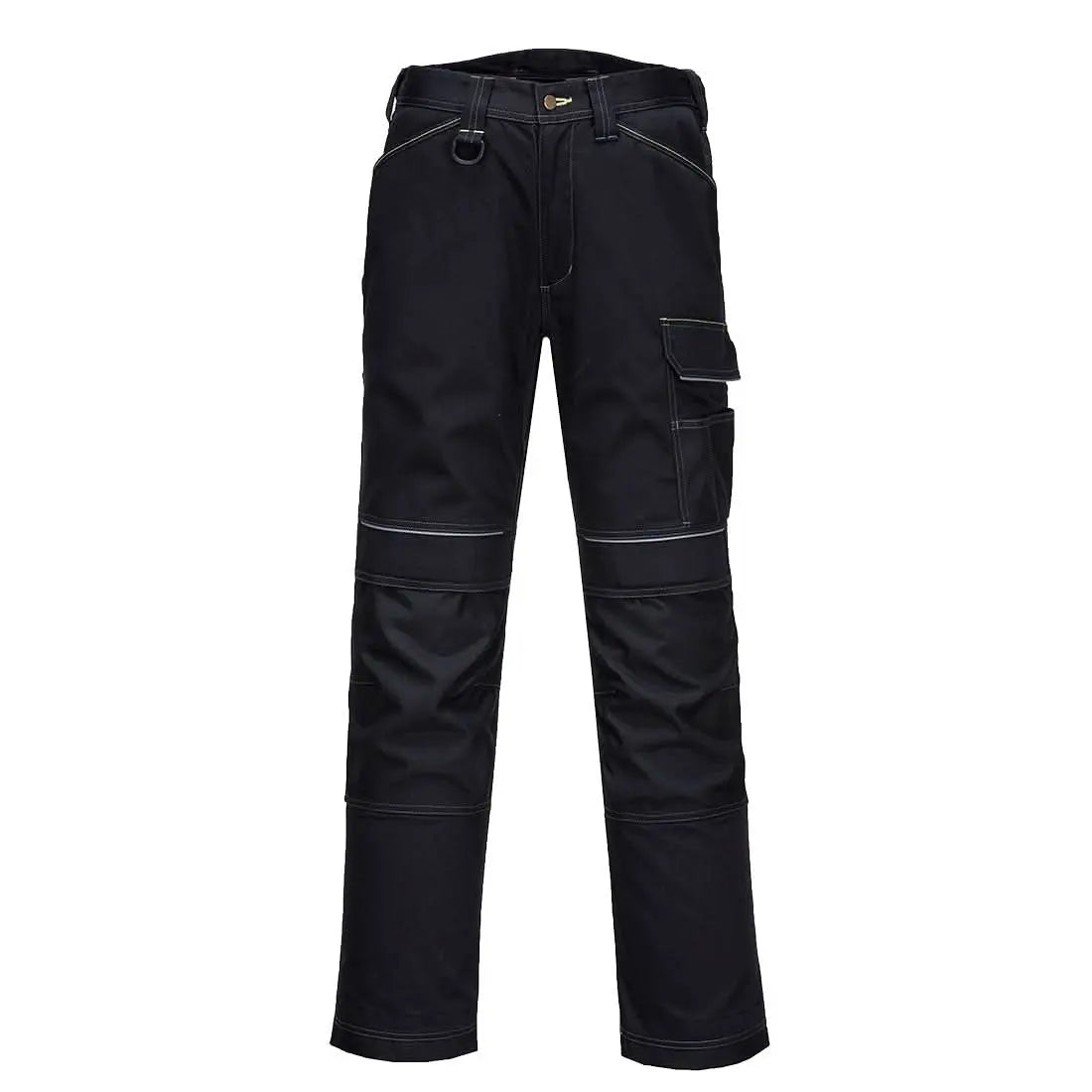 Portwest Pw3 Work Trousers T601 - Black Short - Customisable Trousers