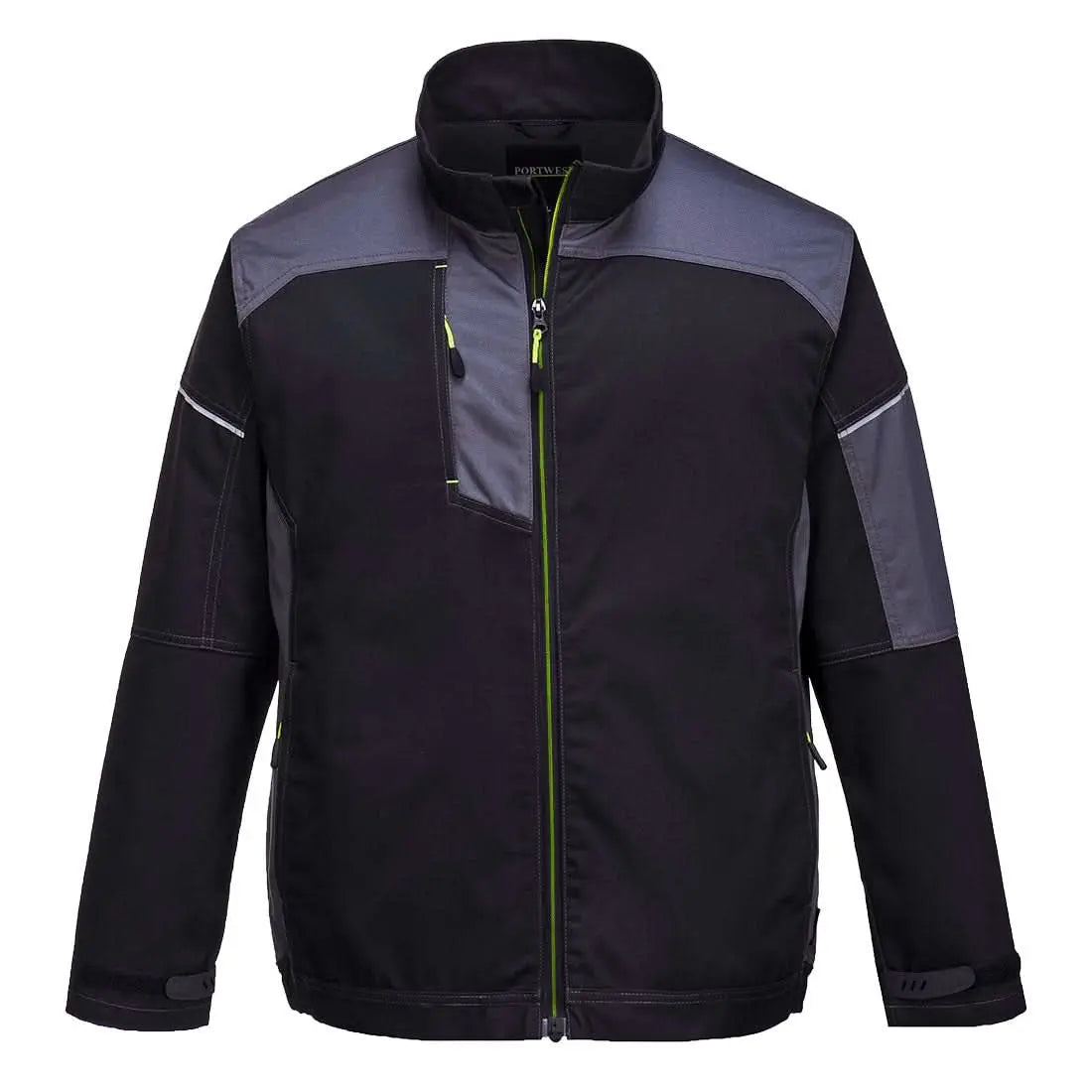 Portwest Pw3 Work Jacket T603 - Black Zoom Grey - Customisable Jacket