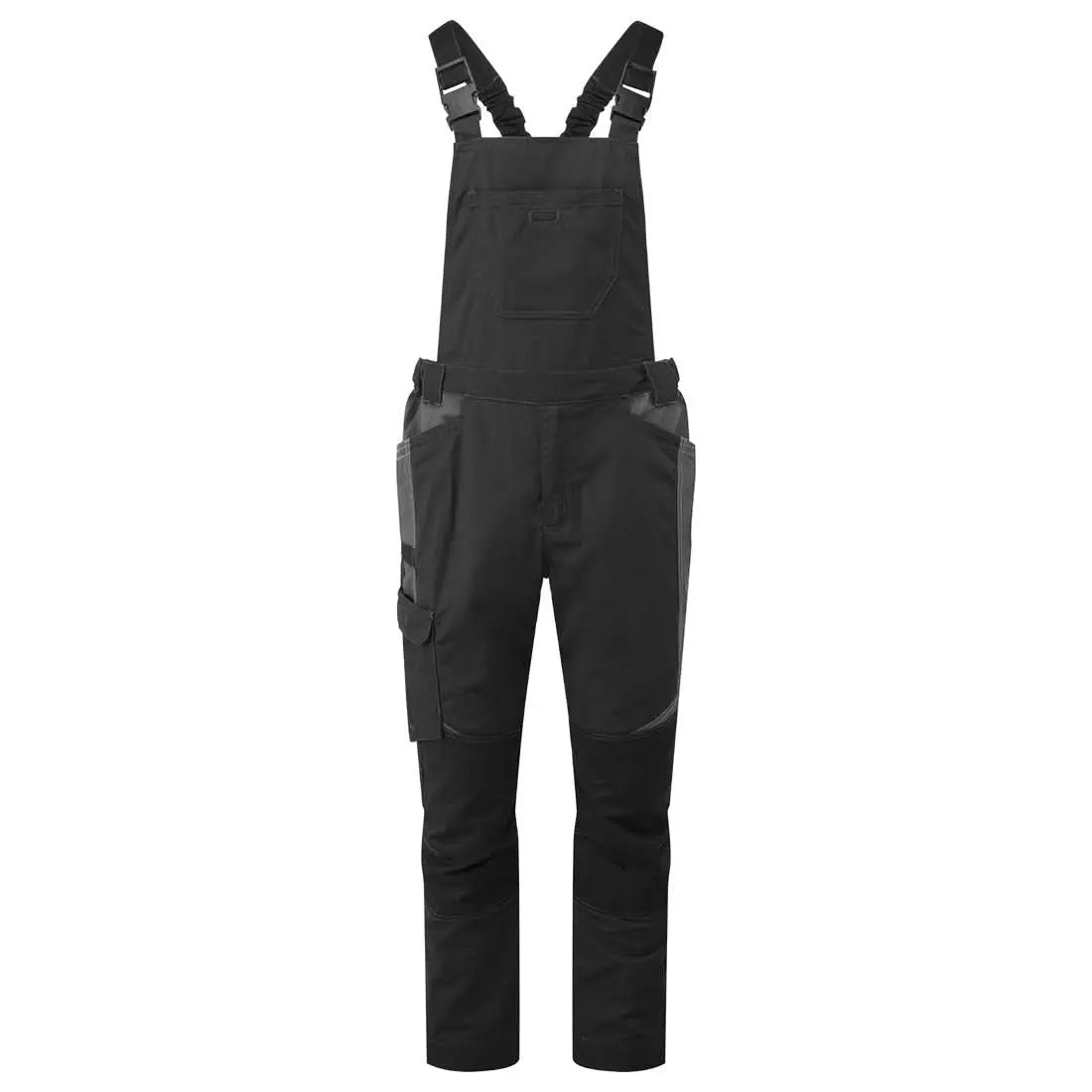 Portwest Wx3 Industrial Wash Bib And Brace T746 - Black - Customisable Coveralls