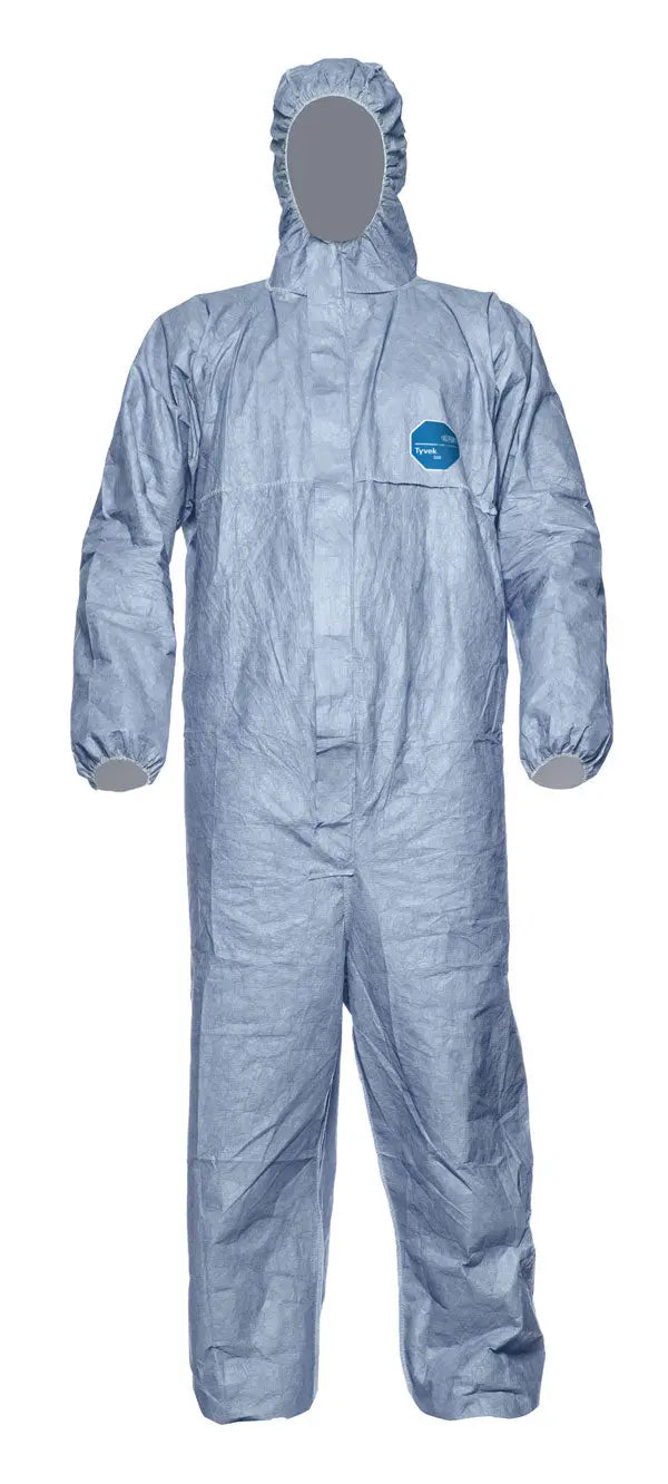 Tyvek500 Tyvekæ Xpert Hooded Coverall Tbsh - Blue - Customisable Coveralls