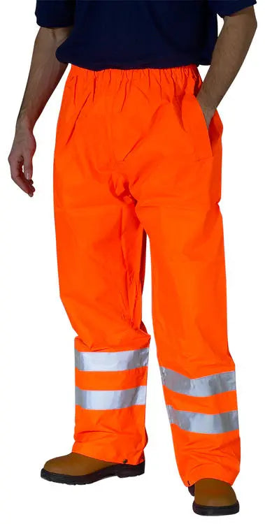 Beeswift Hi Vis Padded Thermal Lined Rain Trousers Pten - - Customisable Trousers
