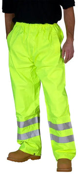 Beeswift Hi Vis Waterproof Traffic Trousers Ten - - Customisable Trousers