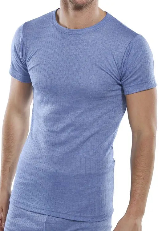 Beeswift Themal Vest Short Sleeve Thvss - Blue - Customisable Thermals