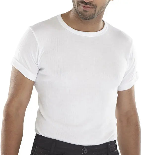Beeswift Themal Vest Short Sleeve Thvss - White - Customisable Thermals