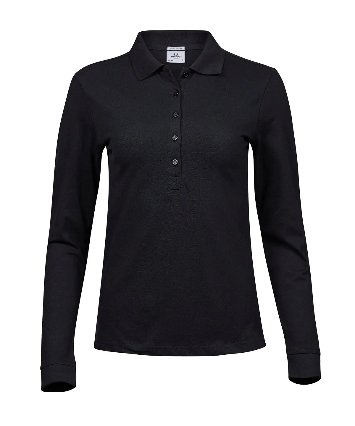 Women’s luxury stretch long sleeve polo (146)