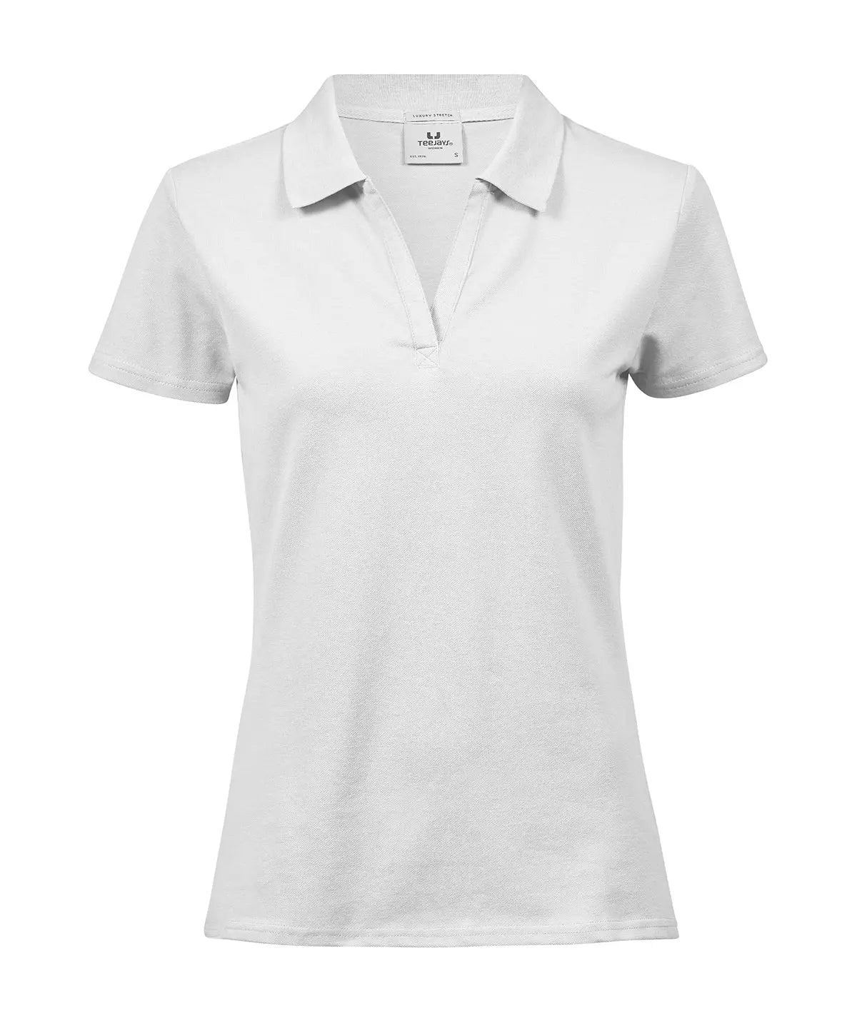 Women’s luxury stretch v-neck polo (1409)
