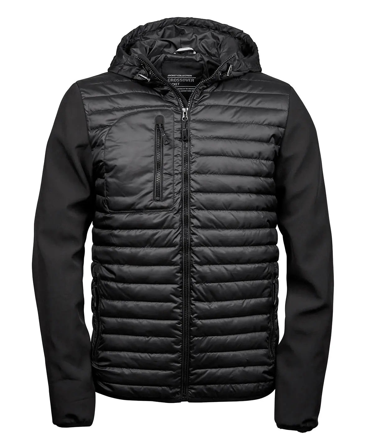 Hooded crossover jacket (9628)