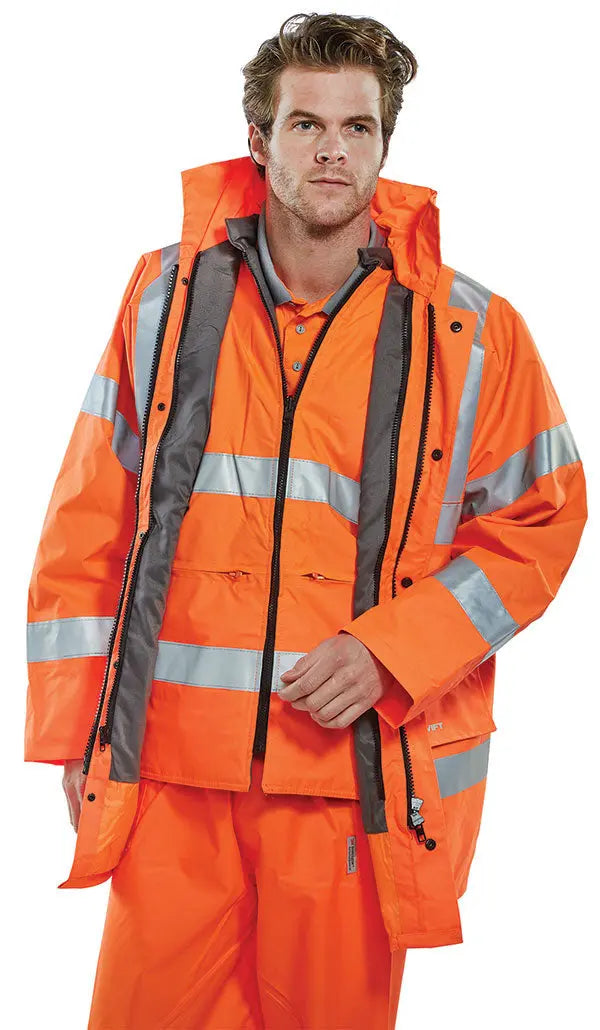 Beeswift In Hi Vis Jacket And Bodywarmer Tjfs - - Customisable Jacket