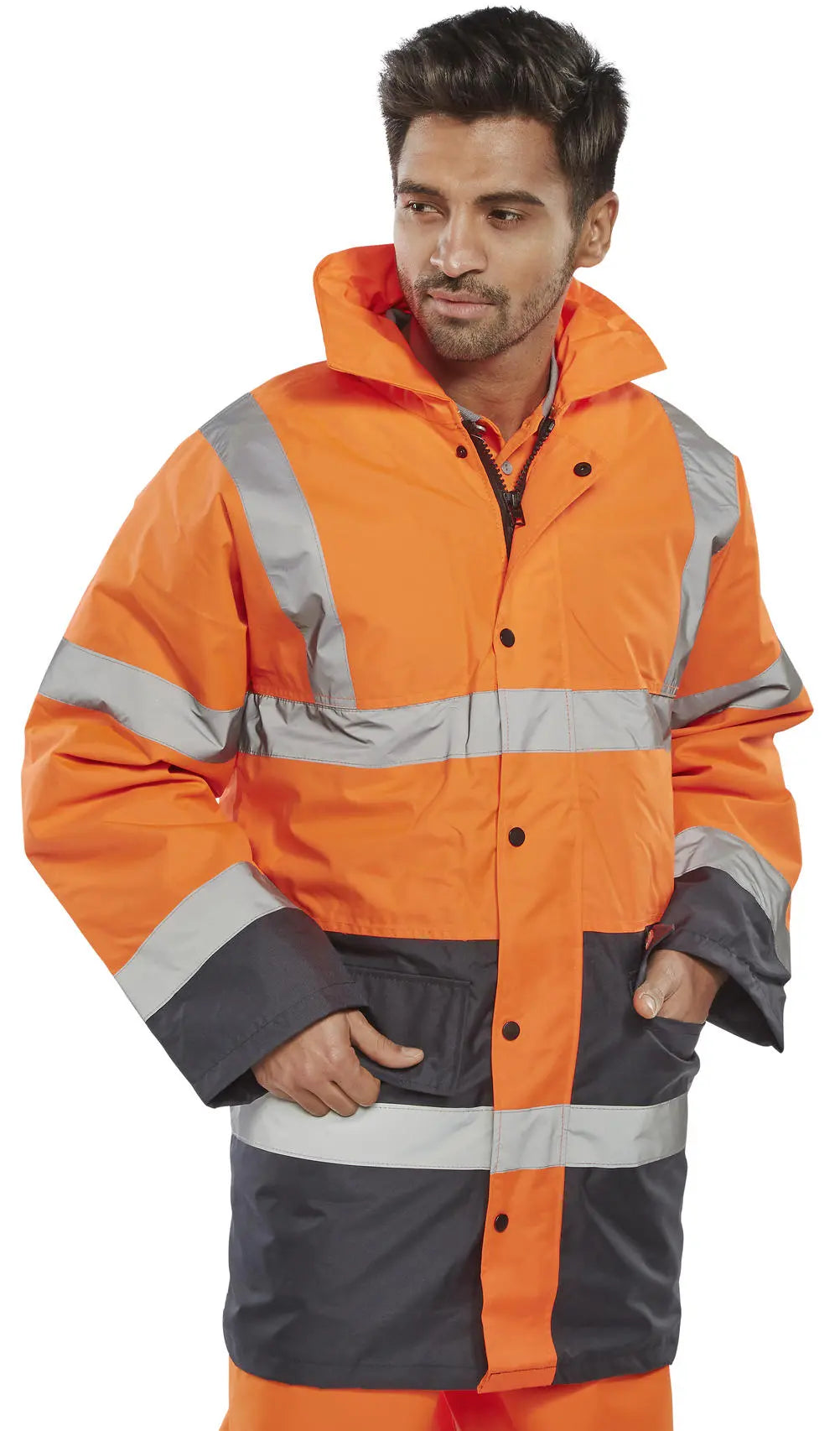 Beeswift Hi Vis Two Tone Traffic Jacket Tjstteng - - Customisable Jacket