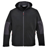 Portwest Hooded Softshell 3L TK53 - Black - Customisable Hi-Vis Jackets