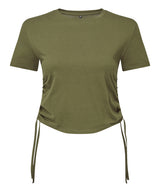 Women's TriDri® ruched crop top
