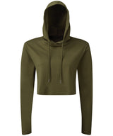 Women's TriDri® cropped hooded long sleeve t-shirt