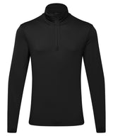 Men's TriDri® recycled long sleeve brushed back ¼ zip