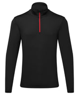 Men's TriDri® recycled long sleeve brushed back ¼ zip