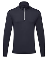 Men's TriDri® recycled long sleeve brushed back ¼ zip