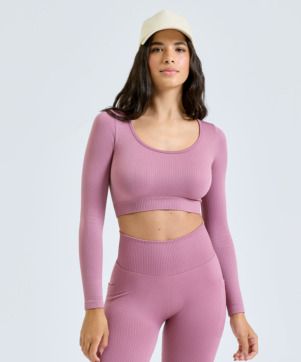 "Women's TriDri® ribbed seamless "3D fit" crop top"