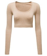 "Women's TriDri® ribbed seamless "3D fit" crop top"
