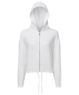 Women's TriDri® recycled cropped oversize full-zip hoodie