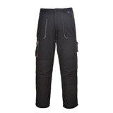 Portwest Texo Contrast Trousers TX11 - Black Tall - Customisable Trousers