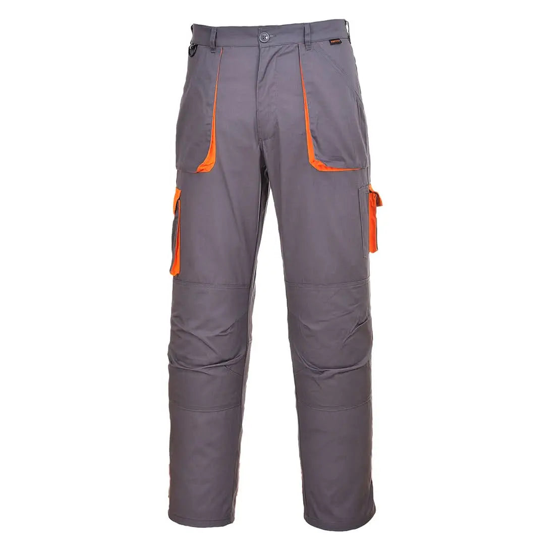 Portwest Texo Contrast Trousers TX11 - Grey Tall - Customisable Trousers