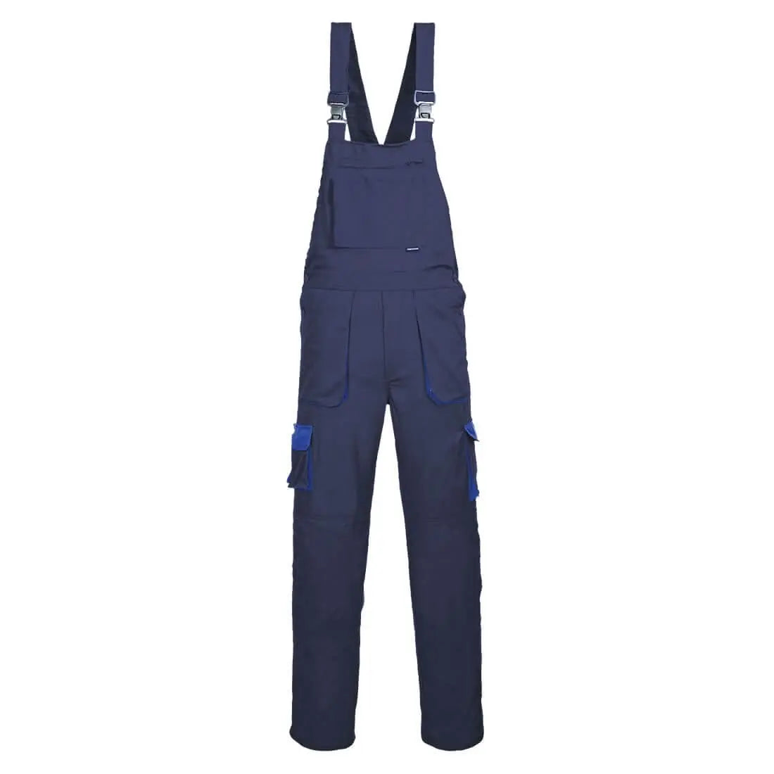 Portwest Texo Contrast Bib and Brace TX12 - Navy - Customisable Coveralls
