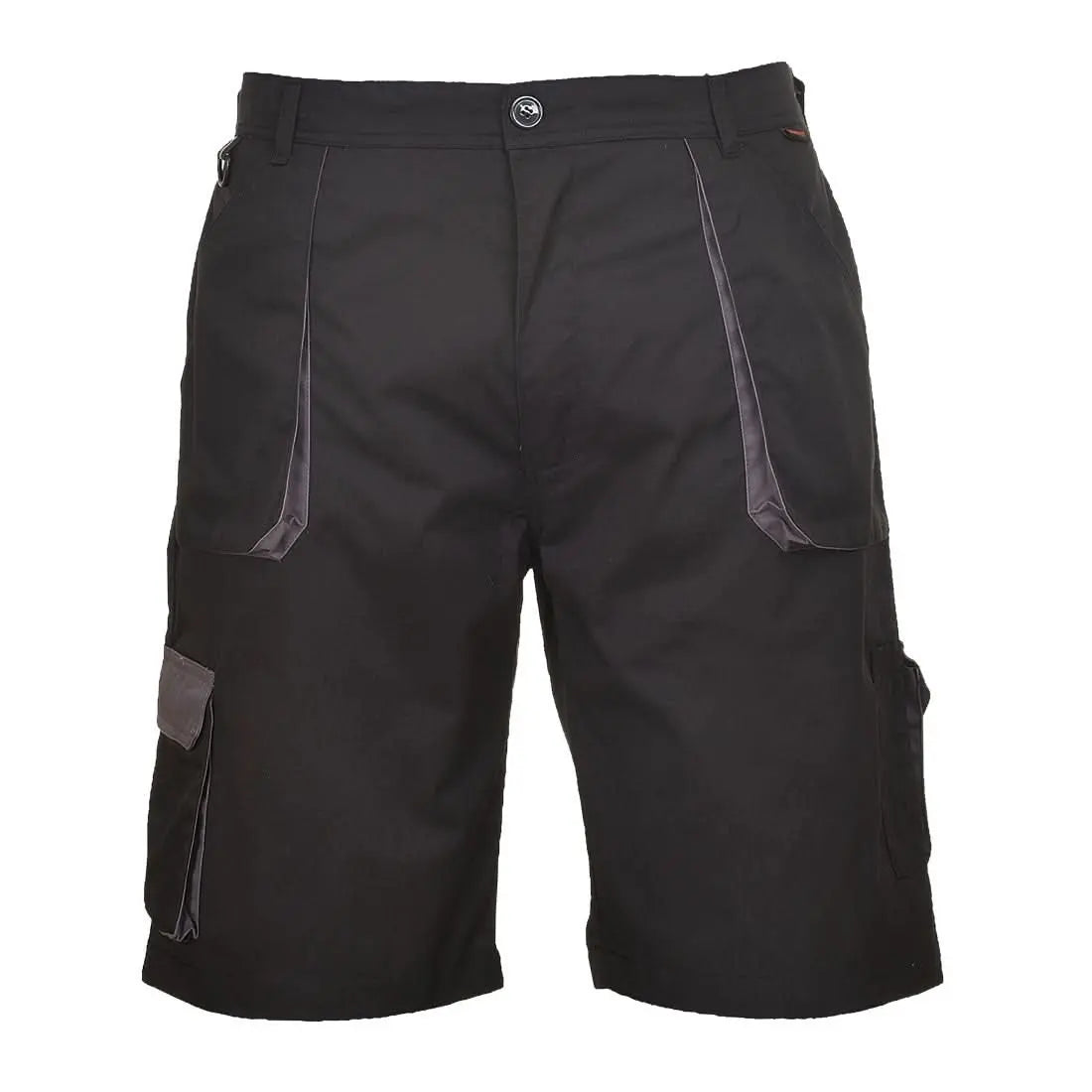 Portwest Texo Contrast Shorts TX14 - Black - Customisable Shorts