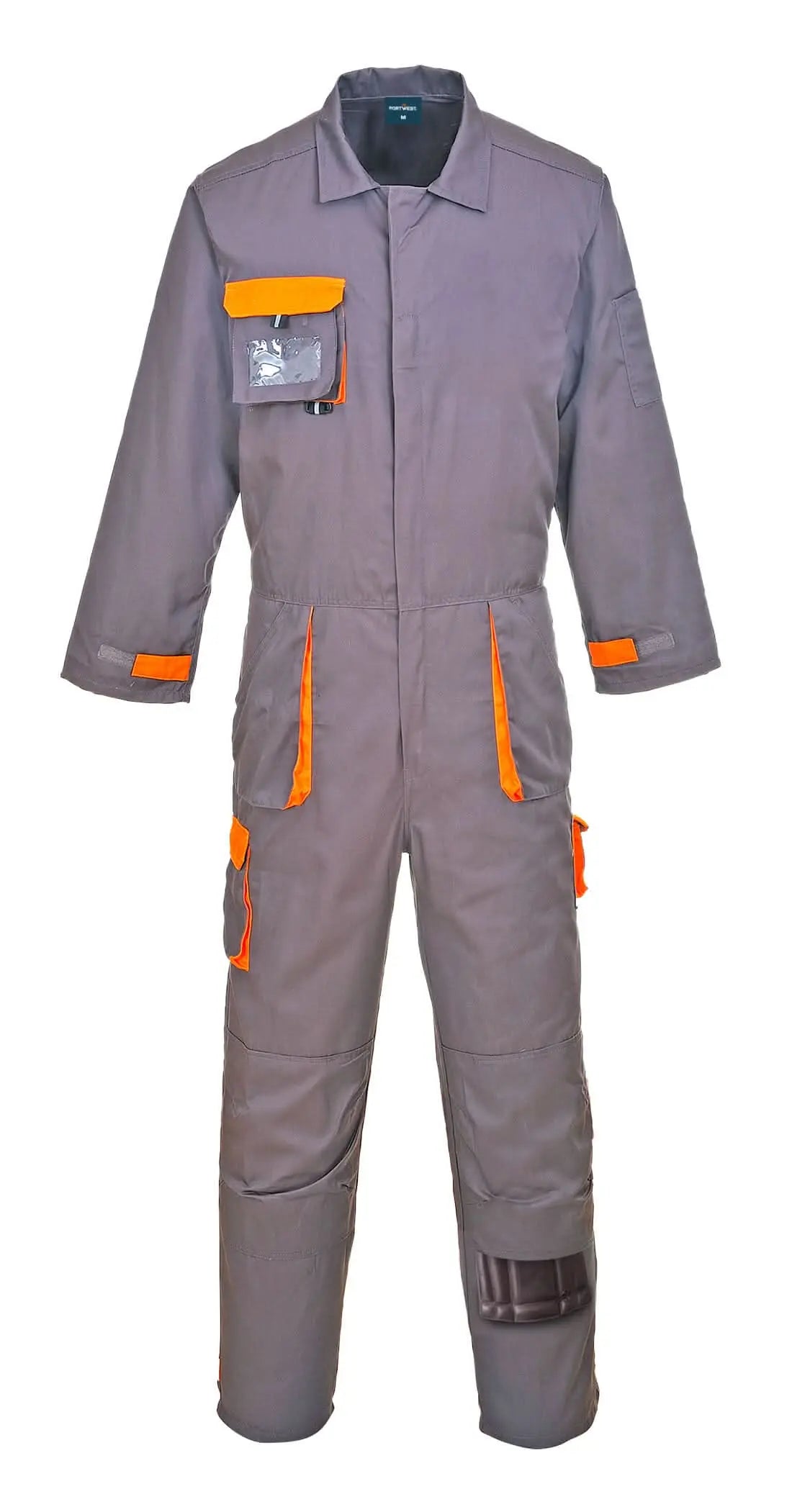 Portwest Texo Contrast Coverall TX15 - Grey - Customisable Coveralls