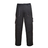 Portwest Texo Contrast Trousers Lined TX16 - Black - Customisable Trousers