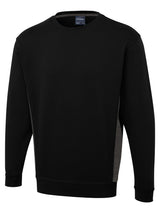 Two Tone Crew Neck Sweatshirt - UC217 |  Uneek