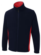 Two Tone Full Zip Fleece Jacket - UC617 |  Uneek