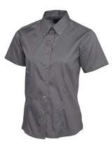 Ladies Pinpoint Oxford Half Sleeve Shirt - UC704 |  Uneek