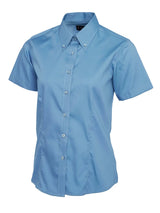 Ladies Pinpoint Oxford Half Sleeve Shirt - UC704 |  Uneek
