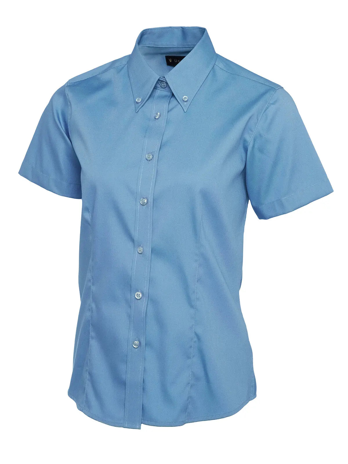 Ladies Pinpoint Oxford Half Sleeve Shirt - UC704 |  Uneek