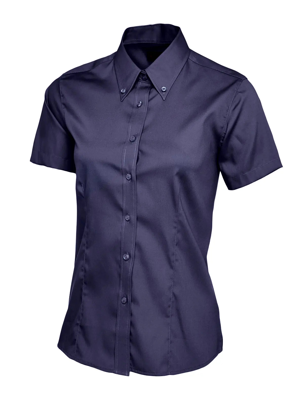 Ladies Pinpoint Oxford Half Sleeve Shirt - UC704 |  Uneek